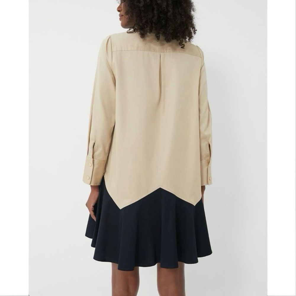 Tuckernuck Sand Roux Mini Long Sleeve Classic Chic Dress Size Small NWT - Picture 3 of 8